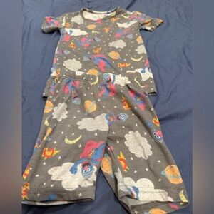 Gray Grover Kids' Pajama Set